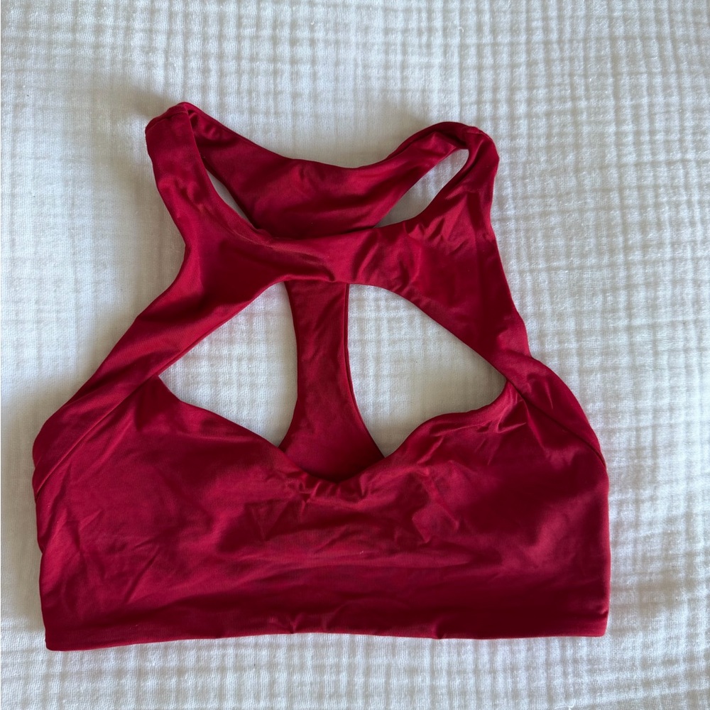 Boys and Arrows Red Bikini Top